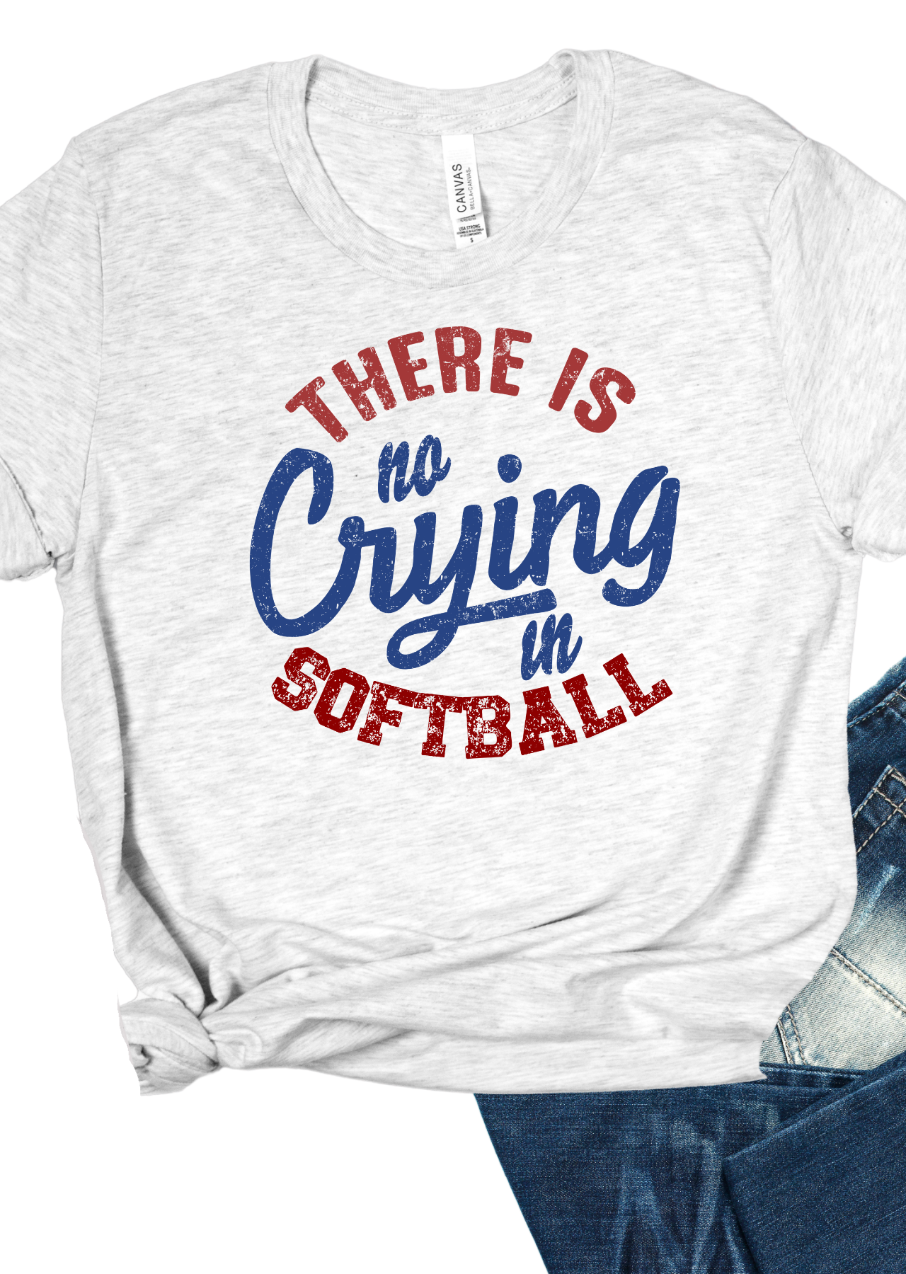 No Crying in Softball T-Shirt