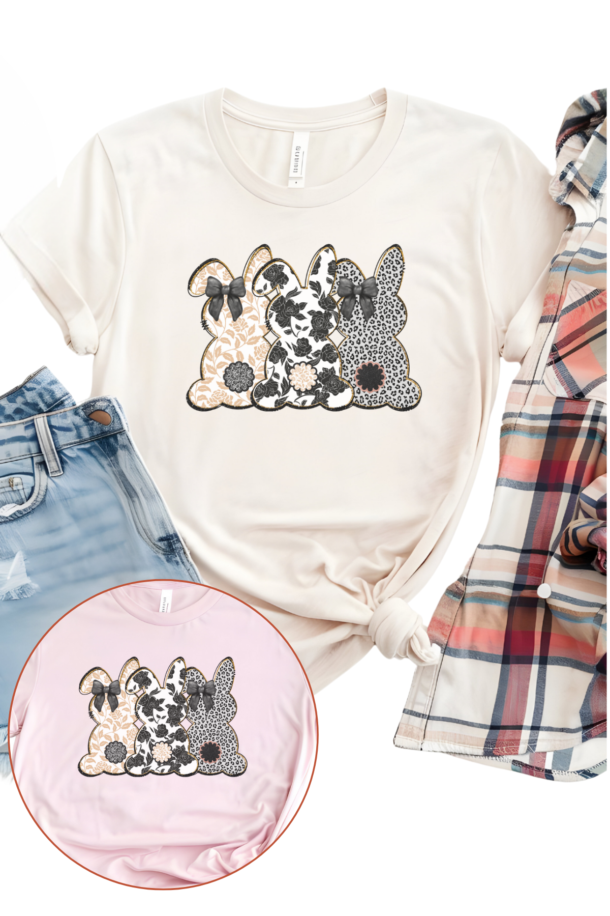 Three Bunny T-Shirt